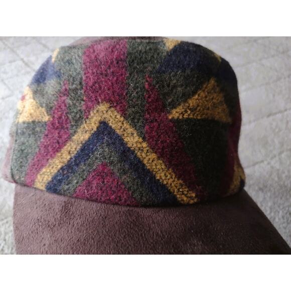 New Multi-color Blanket Wool Cadet Cap Hat By Scala Pronto - Picture 6 of 10